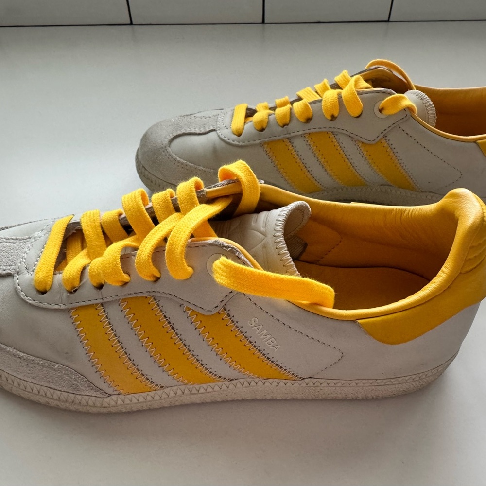 Adidas x Pharrell Williams Humanrace Samba – Yellow/Grey - Picture 3 of 7